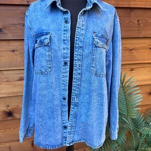 Buffalo David Bitton Classic Blue Denim Shirt